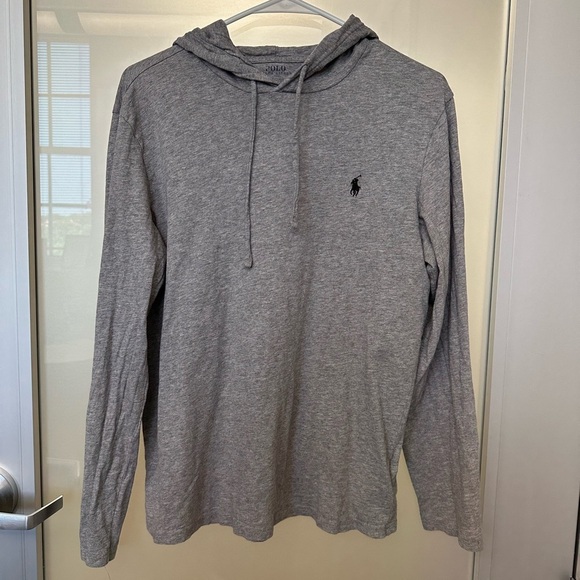 Polo Ralph Lauren Other - Polo Ralph Lauren Cotton Jersey Long-Sleeve Hoodie  small grey